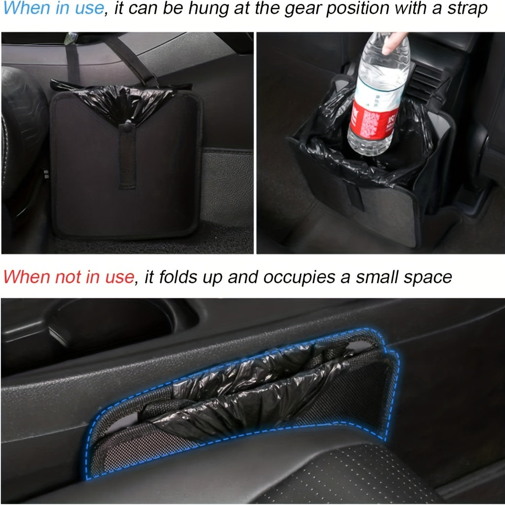 Foldable Car Trash Can, Hanging Waterproof Leakproof Trash Can StoraBag For Car With LarCapacity, Car Interior Accessories For Women &amp; Men Gift