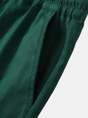 mens pure color revere collar shirts basics two pieces outfits with sweatpants