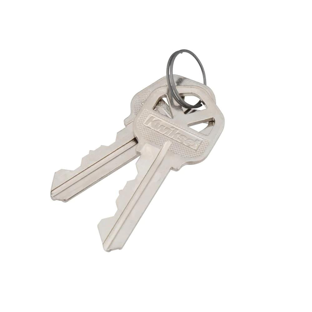 Satin Nickel Double Cylinder Deadbolt featuring SmartKey Security