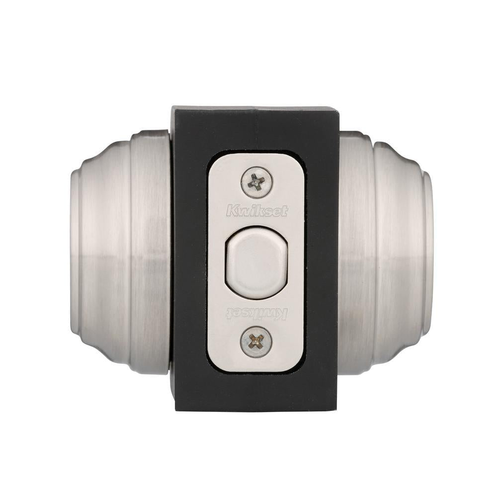 Satin Nickel Double Cylinder Deadbolt featuring SmartKey Security