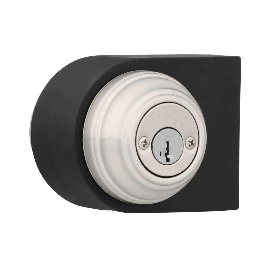 Satin Nickel Double Cylinder Deadbolt featuring SmartKey Security