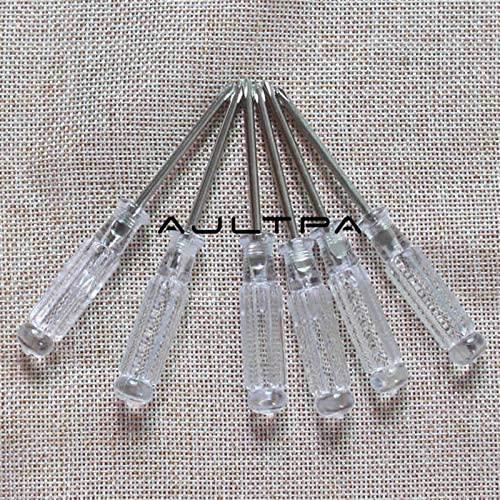 Screwdriver 1000pcs 3.0 x 100mm Transparent Handle Screwdriver Repair Hand Tools Precision Screwdriver - (Size: Occus)