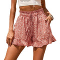lace-up pocket high waist skirt