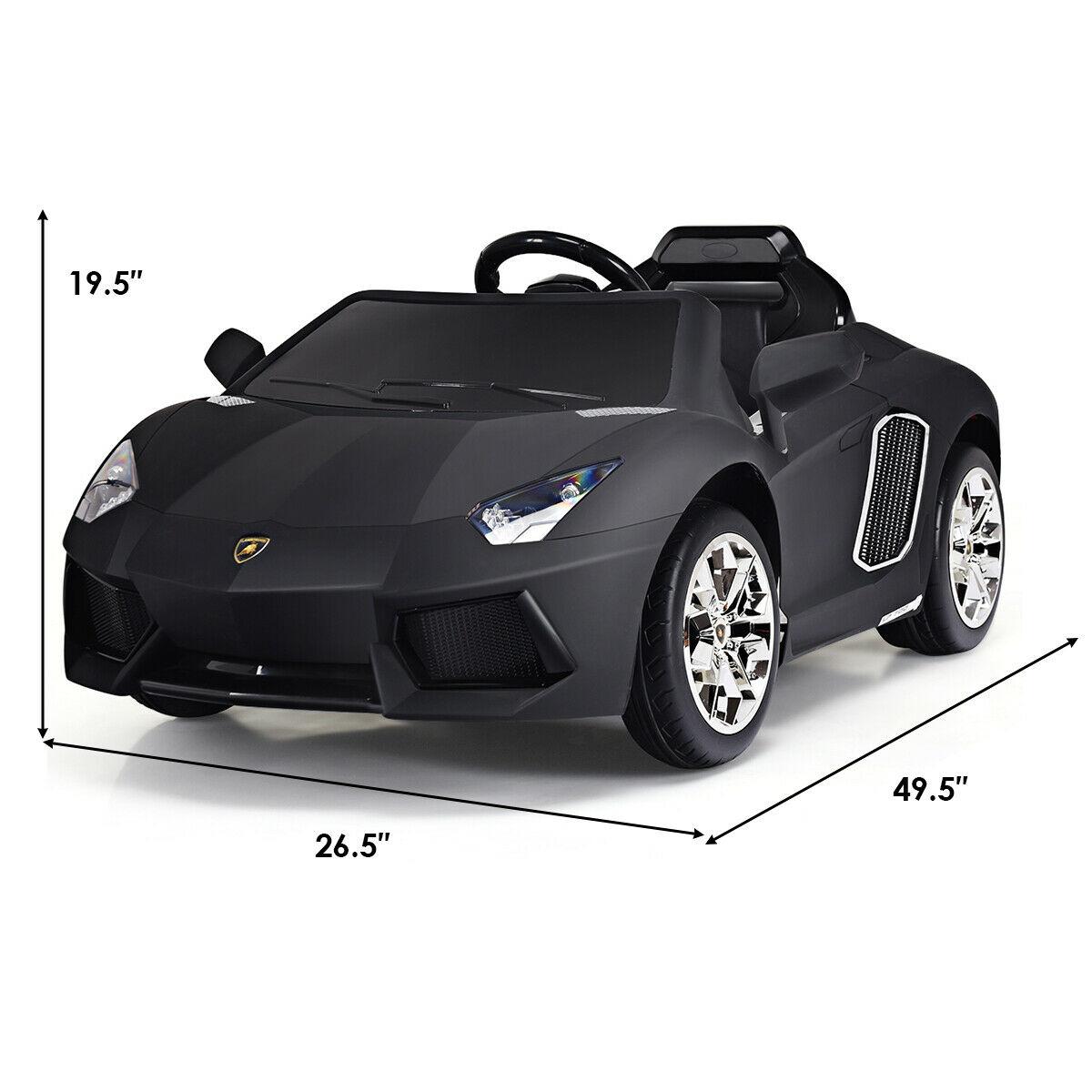 Lamborghini 12V  Electric Kids Ride On Car w/ LED Lights &amp; Music