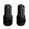 M230-DC Jet Black Mechanical Keyless 5 in. L x 1-1/2 in. W x 1-7/8 in. D Storeroom Knob with DeadlocSpring Latch