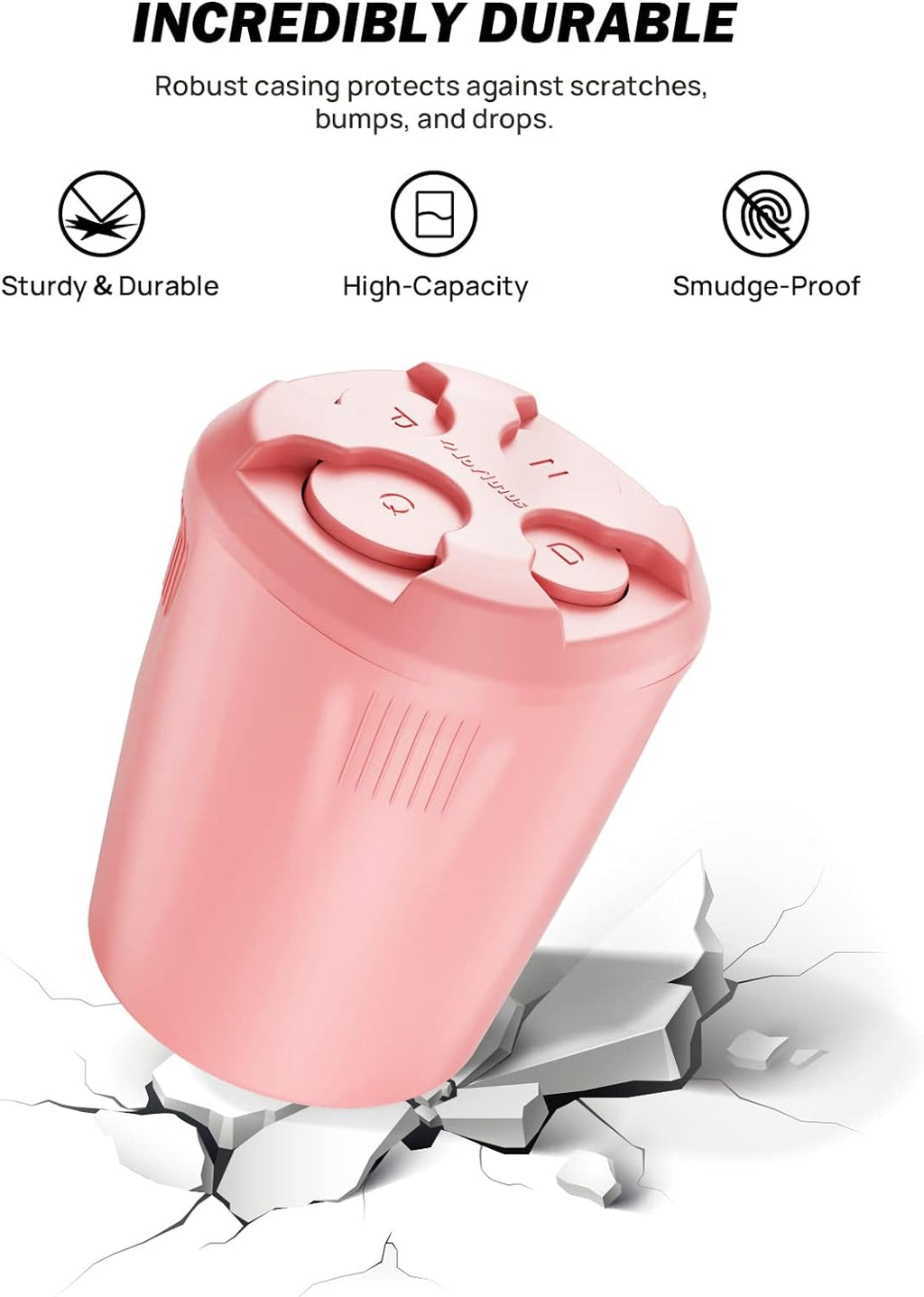 JOYTUTUS Coin Holder for Car, High Capacity Coin Holder, Universal Car Coin Holder for Cup Holder, Change Holder Compatible with Most Car Trucks Accessories, Sort Penny, Quarter, Dime, Nickels (Pink)