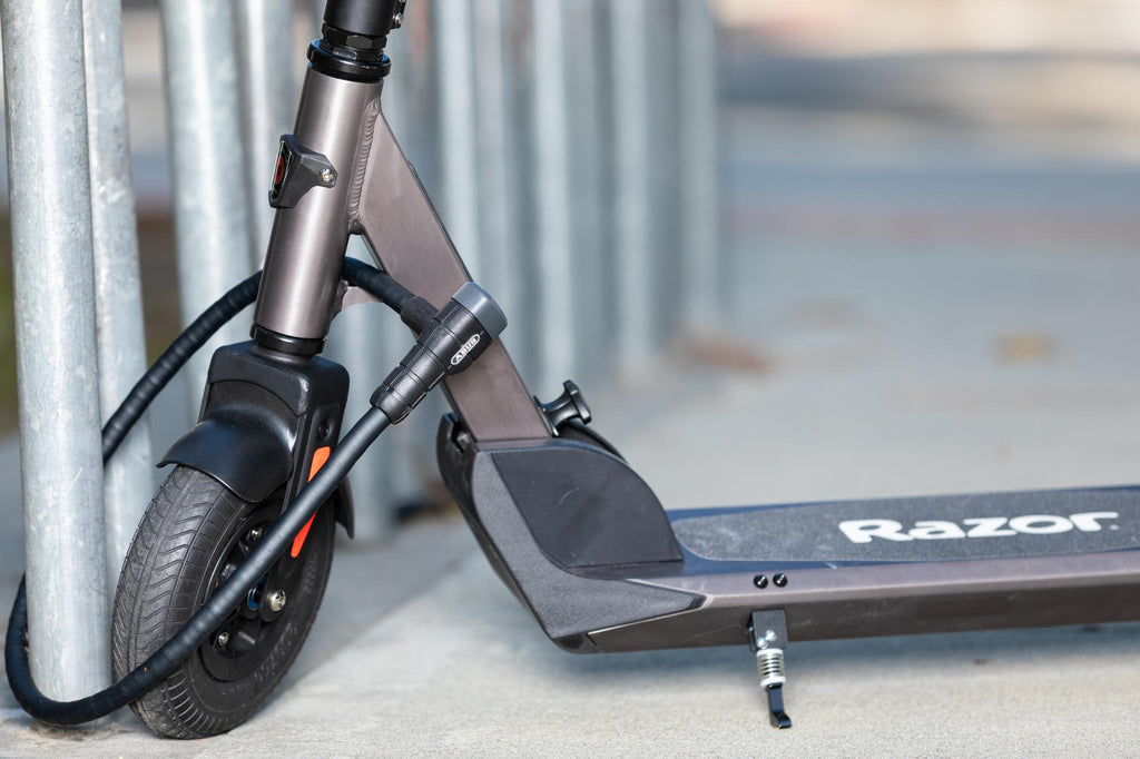 E Prime III Folding Electric Scooter –18 mph, 15 Mile Range, 8" Pneumatic Front Tire, Rear-Wheel Drive, Dual BraSystem, Lockable, Portable &amp; Extremely Lightweight, for Travel or Commuting