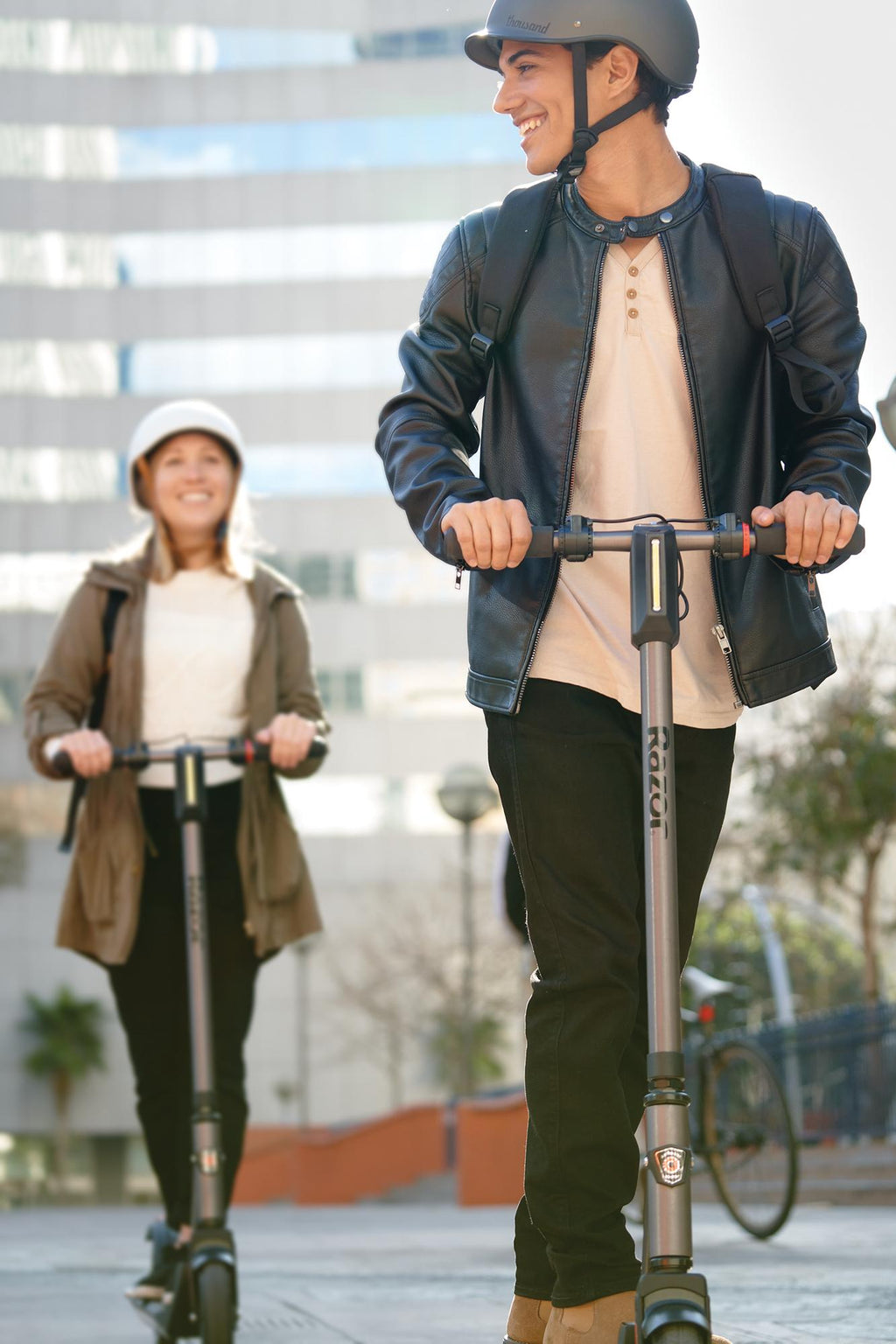E Prime III Folding Electric Scooter –18 mph, 15 Mile Range, 8" Pneumatic Front Tire, Rear-Wheel Drive, Dual BraSystem, Lockable, Portable &amp; Extremely Lightweight, for Travel or Commuting