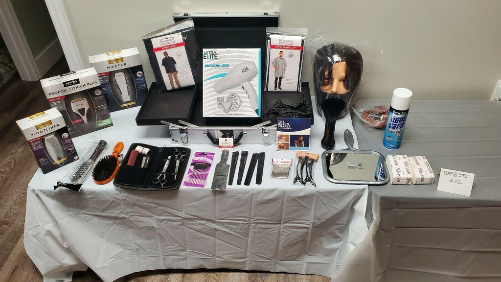 Intermediate Barber Student Kit with Aluminum Suitcase