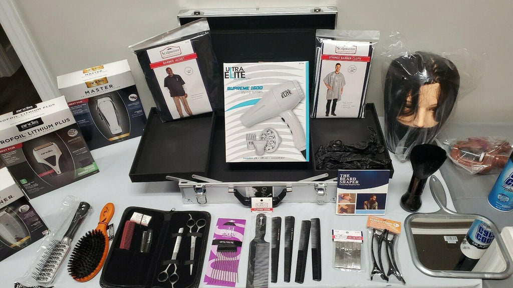 Intermediate Barber Student Kit with Aluminum Suitcase