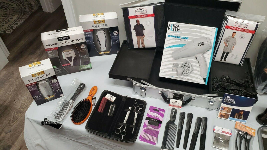 Intermediate Barber Student Kit with Aluminum Suitcase