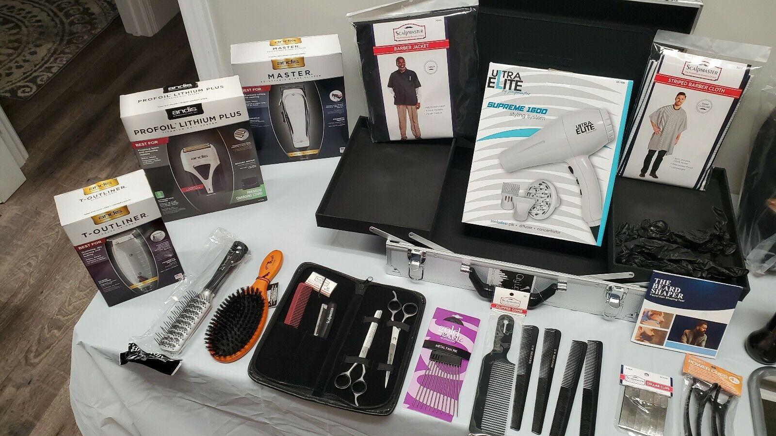 Intermediate Barber Student Kit with Aluminum Suitcase
