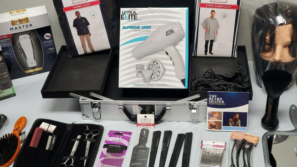 Intermediate Barber Student Kit with Aluminum Suitcase