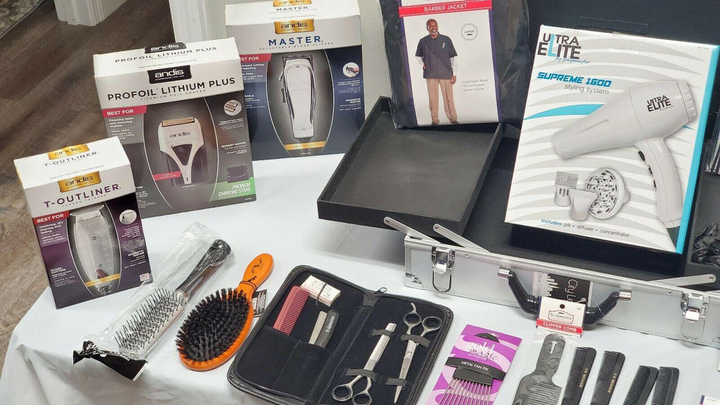 Intermediate Barber Student Kit with Aluminum Suitcase