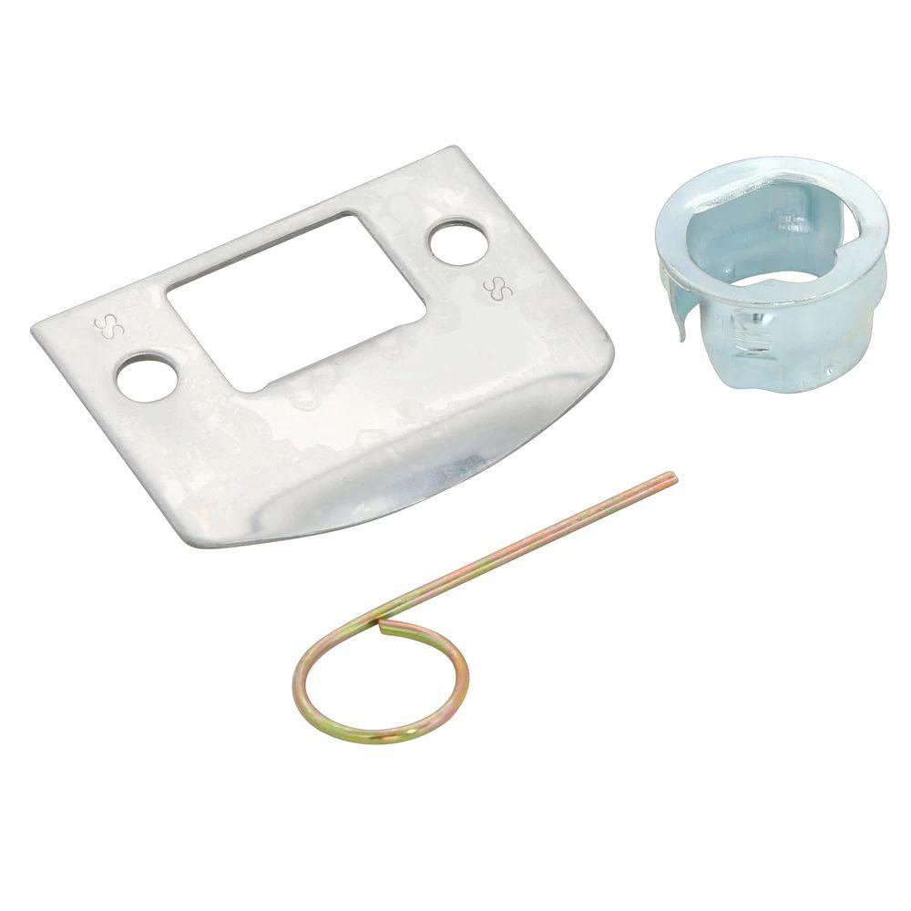 Accent Satin Nickel Privacy Bed/Bath Door Lever with Camelot Trim