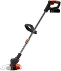 Battery-Powered Lawn Trimmer with Battery, Electric Lawn Mower, Light Battery-Powered Lawn Mower, Telescopic Handle with 21 V Lithium Battery and Charger, Electric Telescopic Handle with Mowing