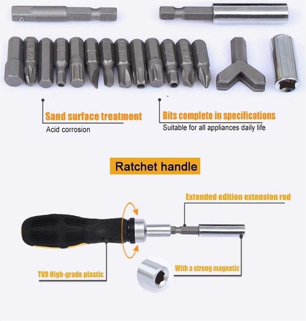Singlin58 Tool Wrench Screwdriver Set 101 in 1 Multifunction Household Essential Tools Kit Home Appliances Car Repair Maintenance DIY Hand Tool Repair Tools Bike