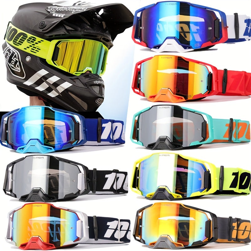 Motocross Goggles Motorcycle Sunglasses Ski Sport Dirt Bike MX MTB Downhill Cycling Glasses Anti-Fog HD Lens