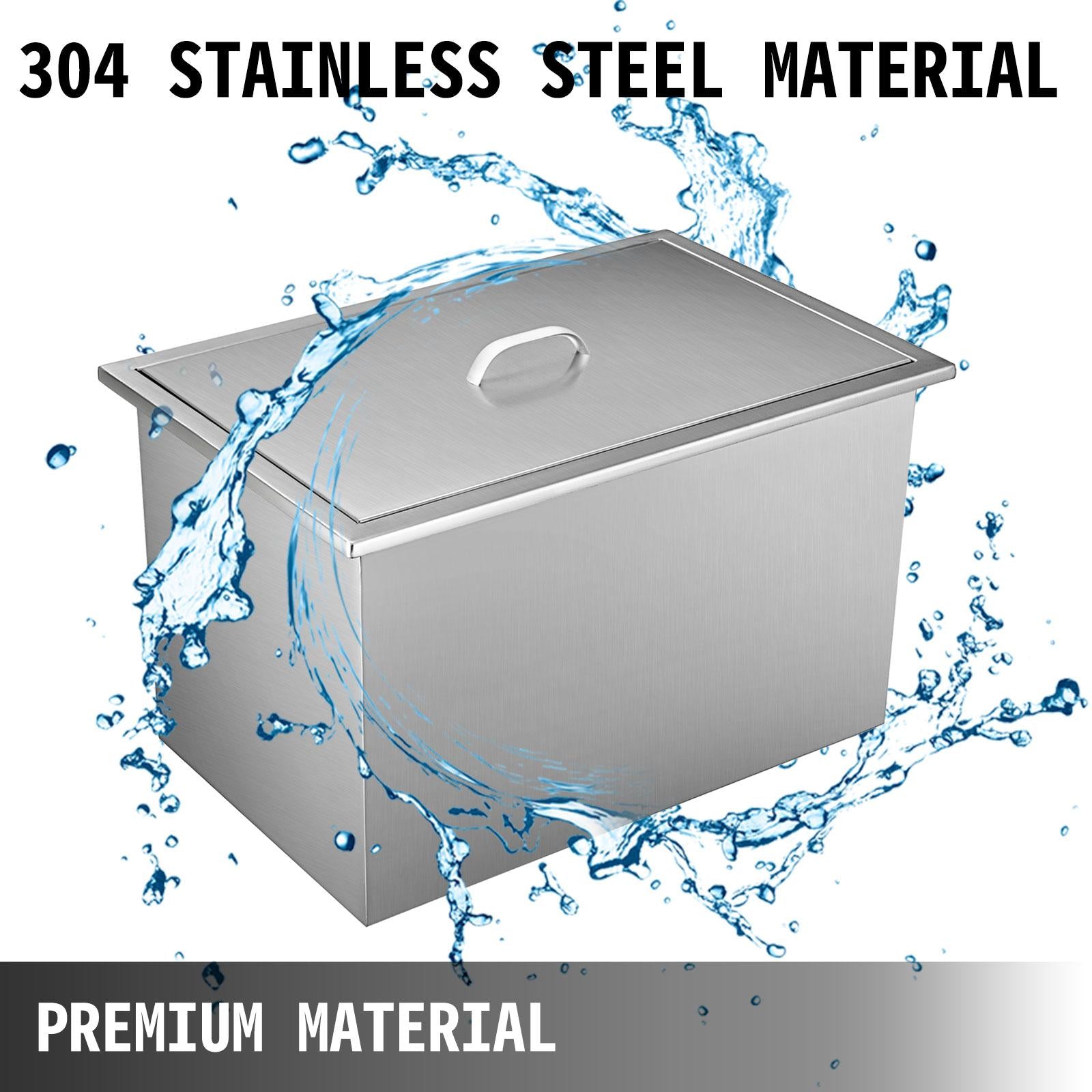 Outdoor Kitchen Drop-in Ice Chest Cooler Underbar Ice Bin 304  Steel