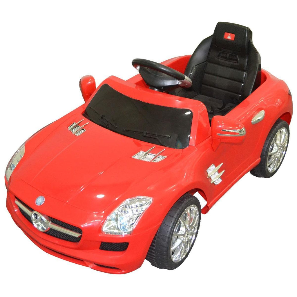 Red Mercedes Benz SLS Kids RC Ride on Car w/ MP3 - Red