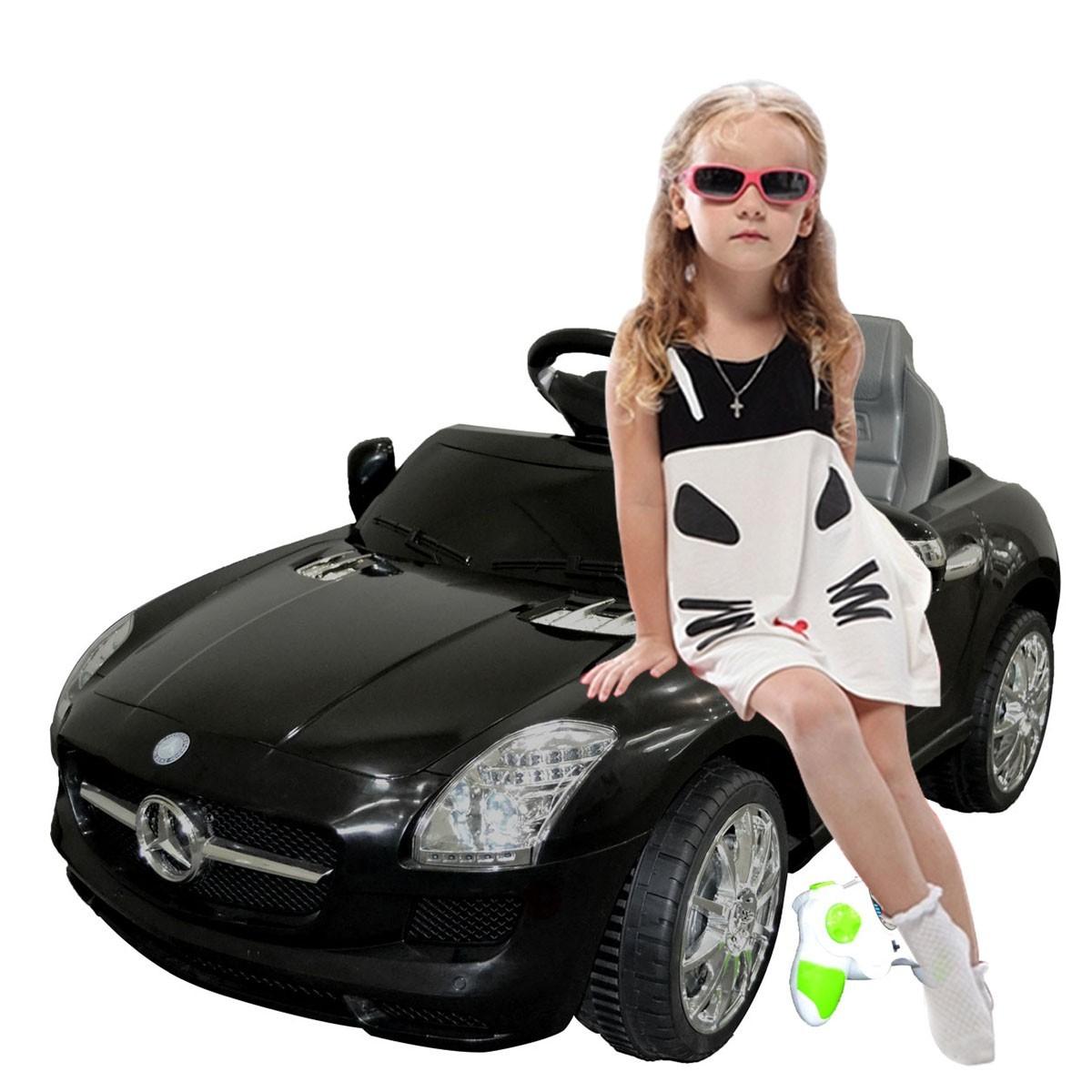 Red Mercedes Benz SLS Kids RC Ride on Car w/ MP3 - Red