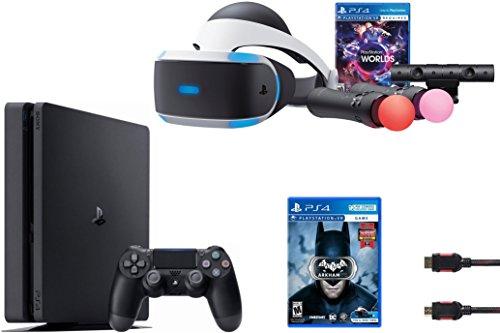 PlayStation VR Launch Bundle 3 Items:VR Launch Bundle,PlayStation 4 Slim 1TB, VR Game Disc Arkham VR