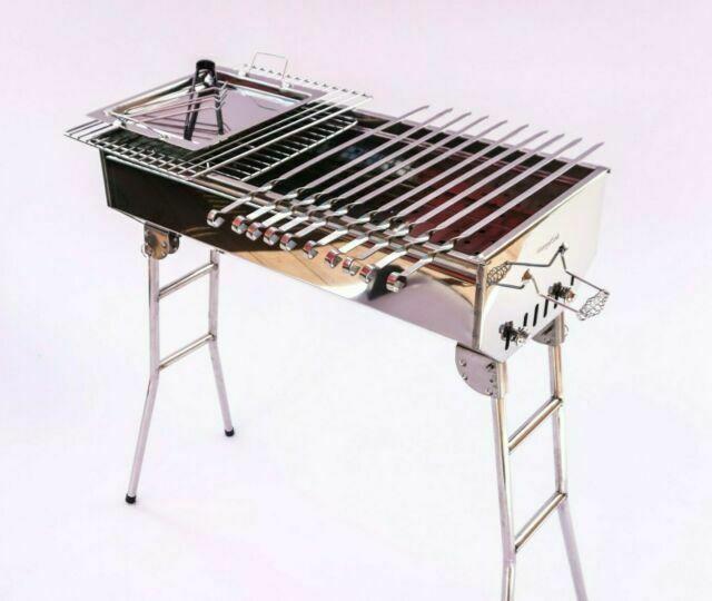 STEEL CHARCOAL GRILL MANGAL SHISH  KABAB KABOB BBQ BARBECUE SHASHLIK