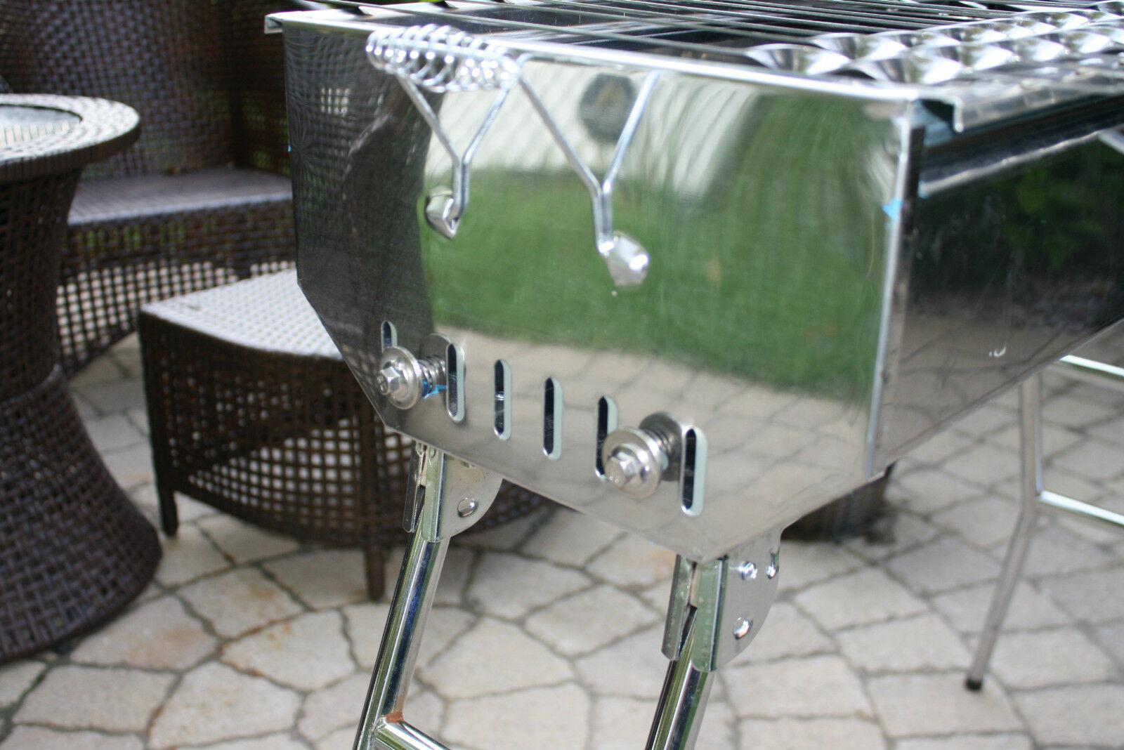 STEEL CHARCOAL GRILL MANGAL SHISH  KABAB KABOB BBQ BARBECUE SHASHLIK