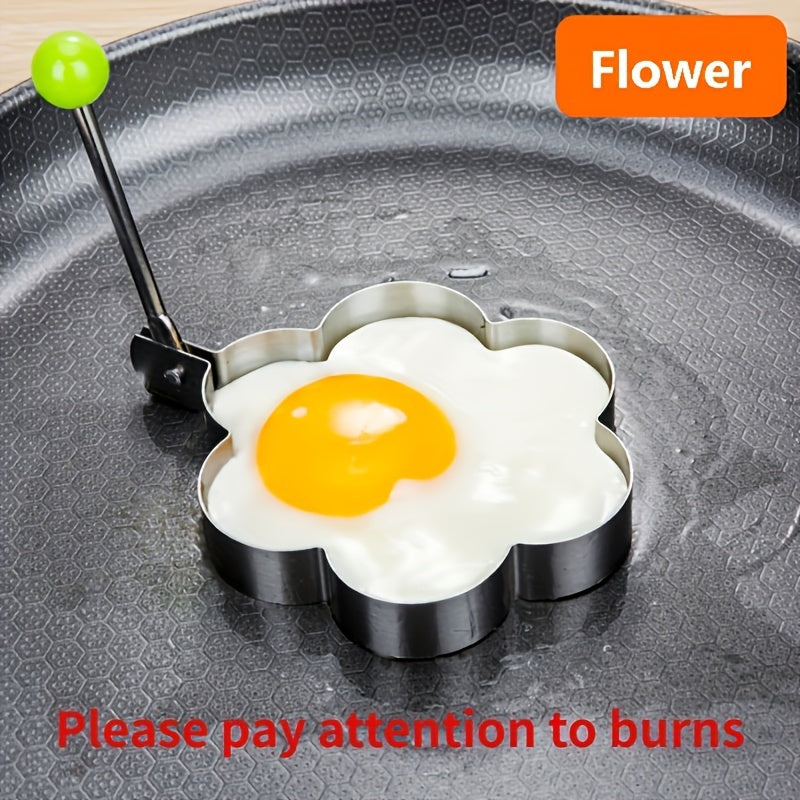 Steel Fried Egg Pancake Shaper Omelette Mold, Frying Egg CooTools, RV Kitchen Accessories Gadget Rings, 4 Styles To Choose