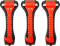 Car Safety Hammer Set of 3 Emergency Escape Tool Auto Car Window Glass Hammer Breaker and Seat Belt Cutter Escape 2-in-1 for Family Rescue &amp; Auto Emergency Escape Tools (3 PCS)