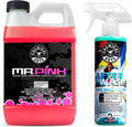Chemical Guys CWS_402_64A Car Wash, Dry &amp; Shine Bundle - Mr. Pink Foaming Car Wash Soap, 64 oz (Half Gallon) + After Wash Gloss Boosting Drying Aid (16 oz) (2 Items) Works on Cars, Trucks, SUVs