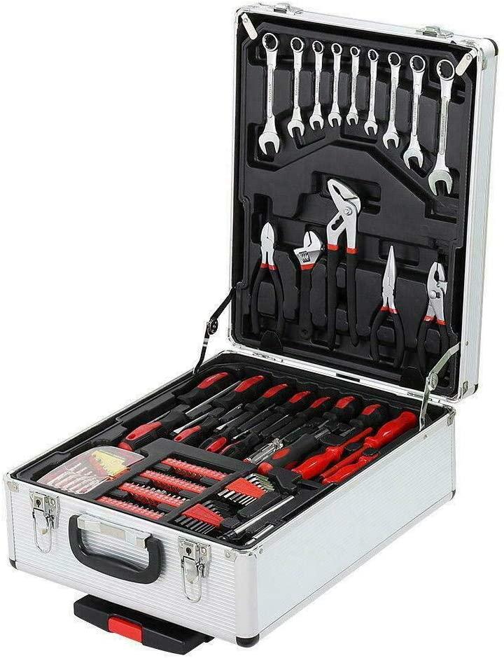 799 PCS Hand Tool Set Mechanics Kit Wrench Socket Toolbox Castors Trolley Keys
