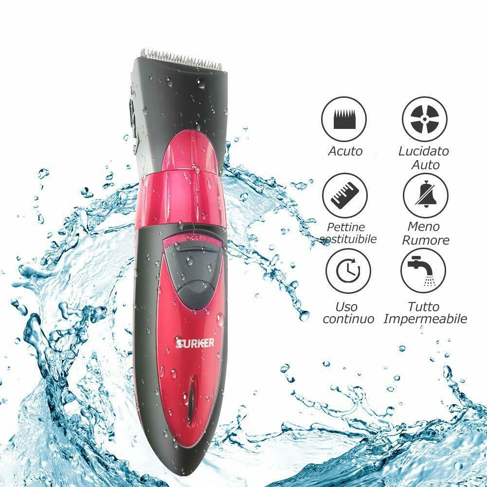 Topersun Clipper Hair Electric IPX7 5 Sizes & Adjustable 2 Combs Guide