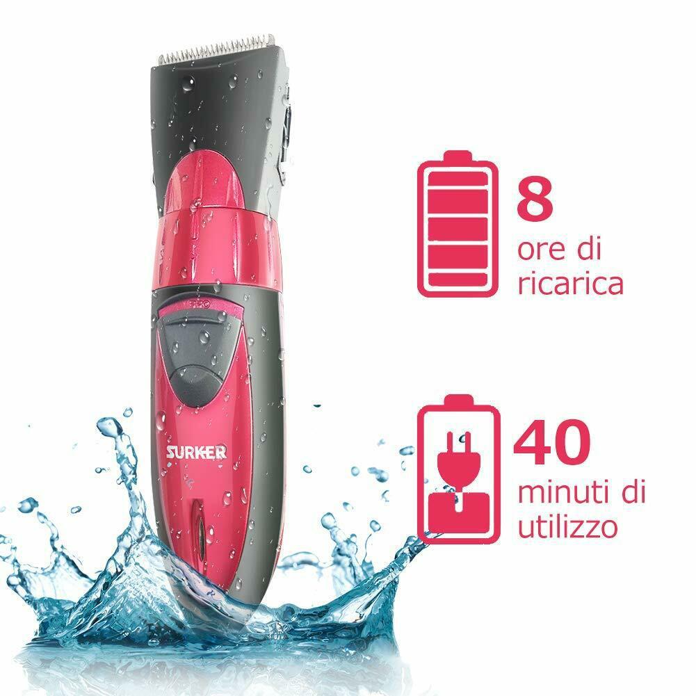 Topersun Clipper Hair Electric IPX7 5 Sizes & Adjustable 2 Combs Guide
