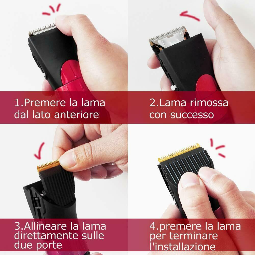 Topersun Clipper Hair Electric IPX7 5 Sizes & Adjustable 2 Combs Guide