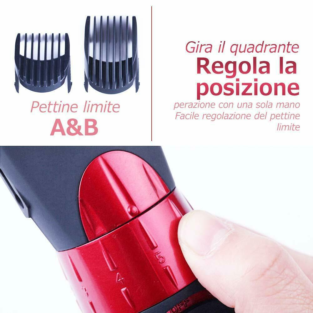 Topersun Clipper Hair Electric IPX7 5 Sizes & Adjustable 2 Combs Guide