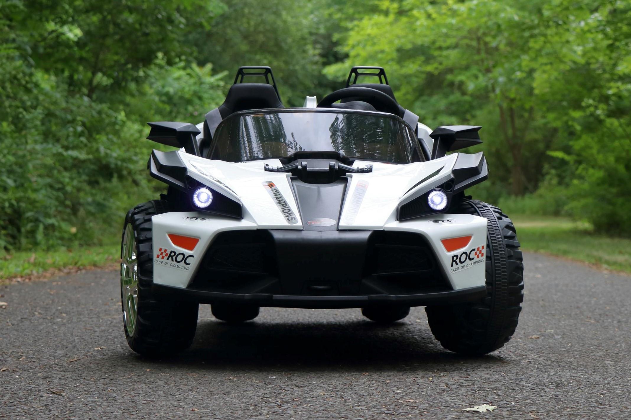 Slingshot - 2 Seater - 12v Kids Cars - Electric Motor Power Ride On Car with Remote- MP3-Aux Cord By First Drive