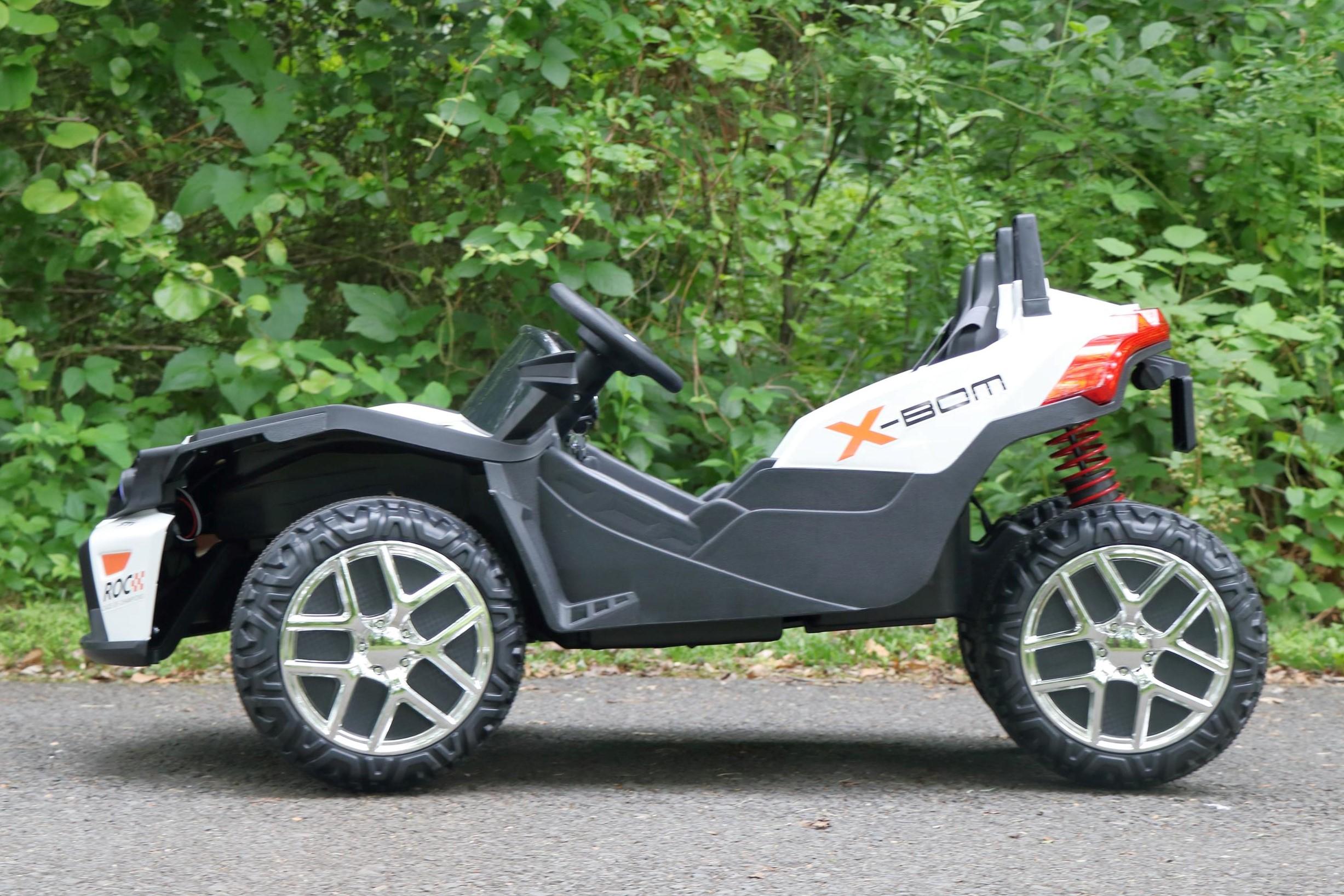 Slingshot - 2 Seater - 12v Kids Cars - Electric Motor Power Ride On Car with Remote- MP3-Aux Cord By First Drive