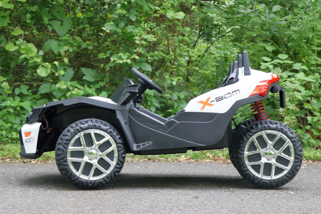 Slingshot - 2 Seater - 12v Kids Cars - Electric Motor Power Ride On Car with Remote- MP3-Aux Cord By First Drive