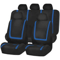 Car Seat Covers Full Set, Polyester Gray Purple Black Blue Red Purple Car Seat Cushion Universal Car Seat Protector Car Decoration Airbag Safe