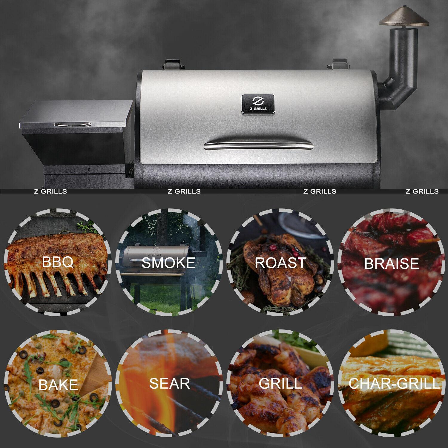ZPG-700E Pellet Grill BBQ Smoker Digital Control with cover