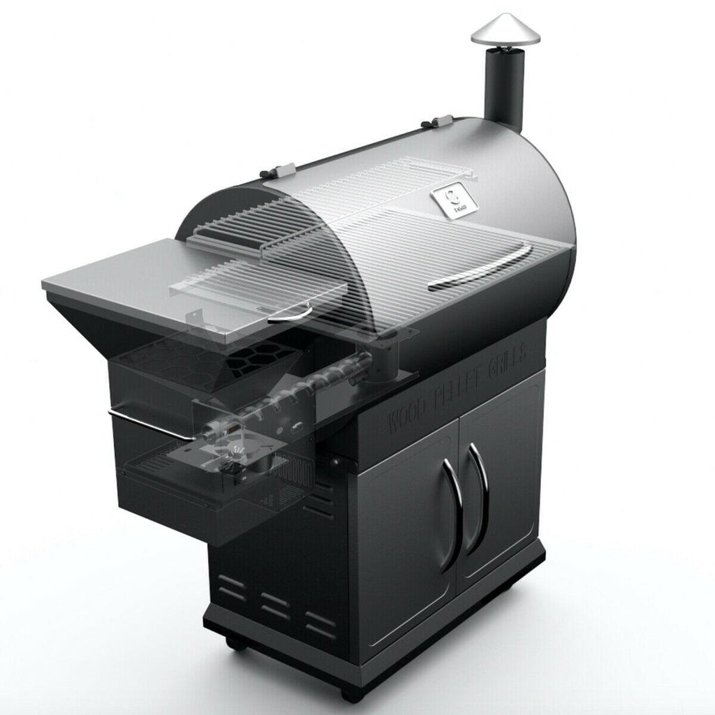 ZPG-700E Pellet Grill BBQ Smoker Digital Control with cover