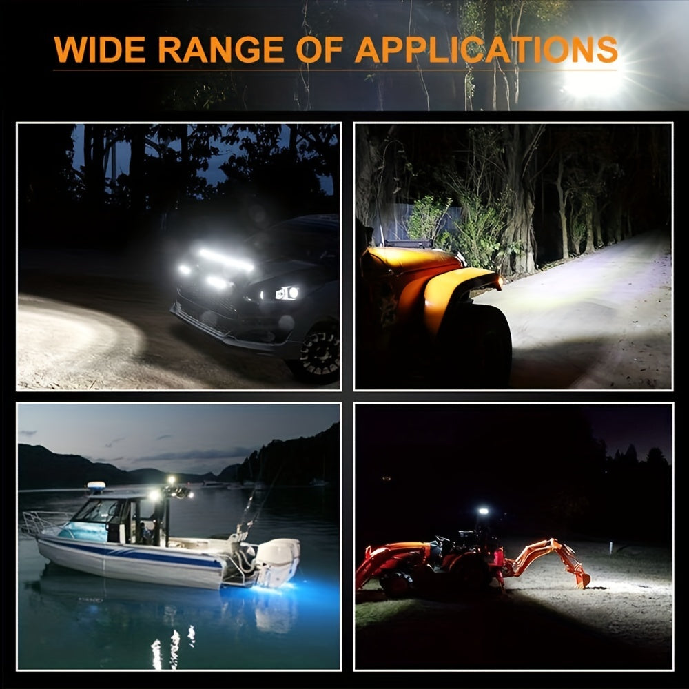 LED Work Light Ultra-thin Single Row LED Light Bar Suitable For Off-road 4x4  Car SUV Trucks Tractor Fog Lights 12V/24V Spot Flood  Light Bar