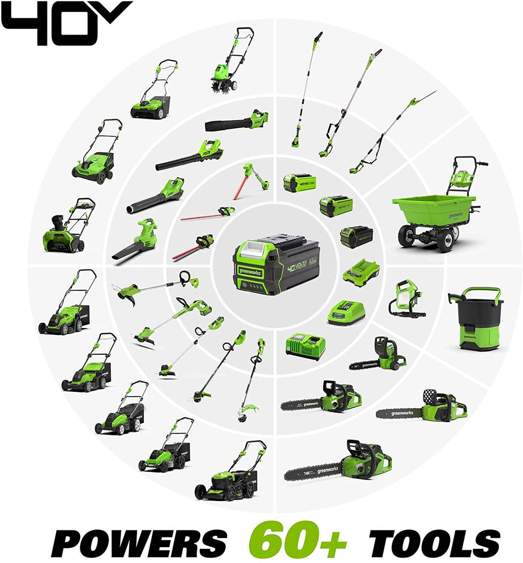 Greenworks 40V 17 inch Cordless Lawn Mower,Tool Only, MO40B01