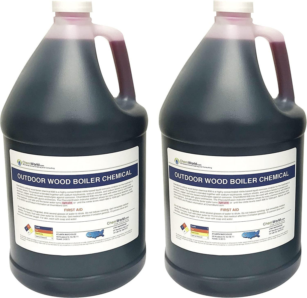 ChemWorld Outdoor Wood Boiler Chemical Treatment - 2x1 Gallon - Treats 700 to 1000 Gallons of Water