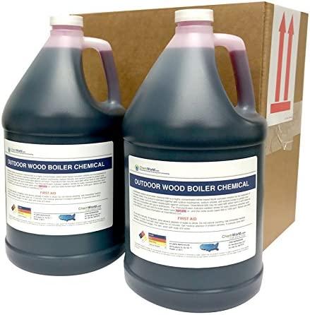 ChemWorld Outdoor Wood Boiler Chemical Treatment - 2x1 Gallon - Treats 700 to 1000 Gallons of Water