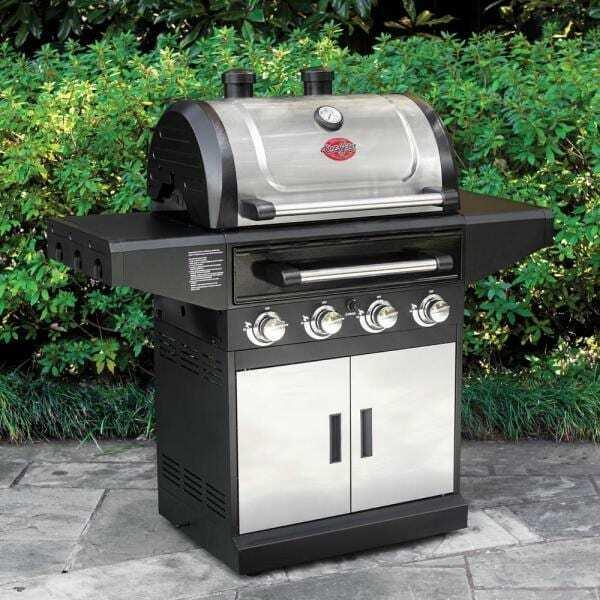 Flavor Pro 4-Burner Gas Grill with Multi-Fuel Flavor Drawer 7400