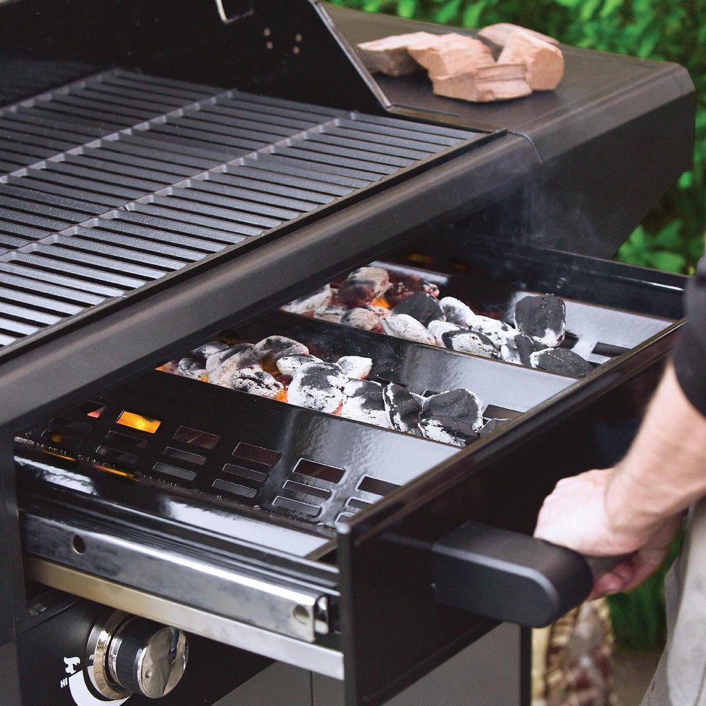 Flavor Pro 4-Burner Gas Grill with Multi-Fuel Flavor Drawer 7400