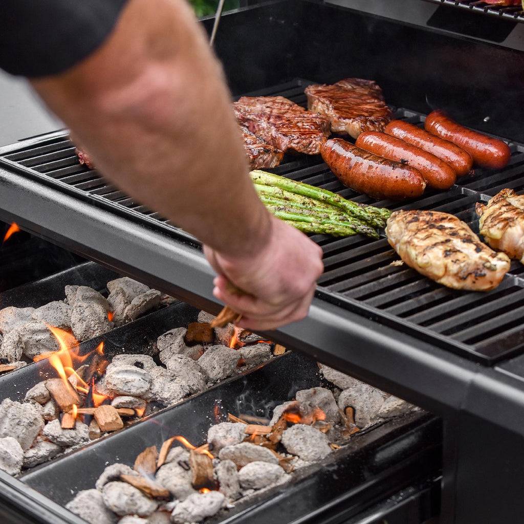 Flavor Pro 4-Burner Gas Grill with Multi-Fuel Flavor Drawer 7400