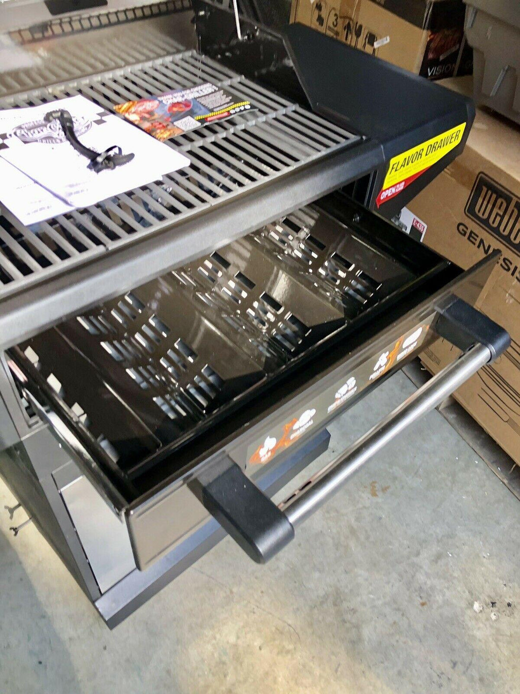 Flavor Pro 4-Burner Gas Grill with Multi-Fuel Flavor Drawer 7400